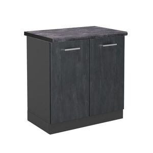 Vicco SKŘÍŇKA POD DŘEZ R-Line Černý beton 80 cm PD Antracit obraz