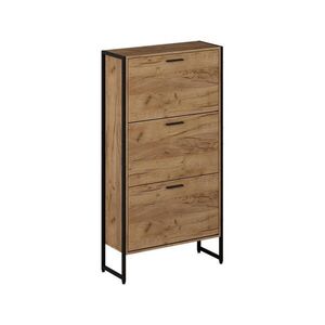 Vicco BOTNÍK NA BOTY Folda Dub Goldkraft/černá 63 x 119 cm se 3 výklopnými přihrádkami obraz