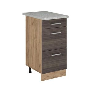 Vicco SPODNÍ SKŘÍŇKA KUCHYŇSKÉ LINKY R-Line Ušlechtilá šedá 40 cm se zásuvkami, AP mramor obraz