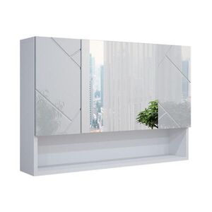 Vicco KOUPELNOVÁ ZRCADLOVÁ SKŘÍŇKA Irma Bílá vysoký lesk 80.1 x 55 cm obraz