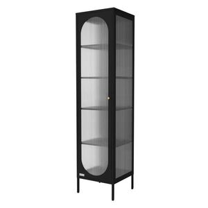 ML-DESIGN VITRÍNA, 42 x 175 x 40 cm, černá, z oceli obraz