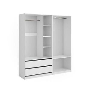 Vicco ŠATNÍ SKŘÍŇ Elmo Bílá 180 x 200 cm Sada 2 kusů obraz