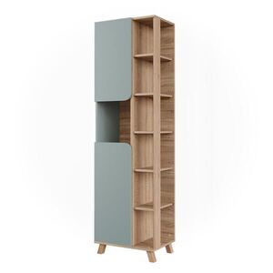 Vicco KOUPELNOVÁ SKŘÍŇKA Karen Sonoma/modrá 50 x 175 cm se 2 dveřmi obraz