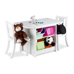 Relaxdays SOUPRAVA Bílá 3-dílný set s úložnými boxy obraz