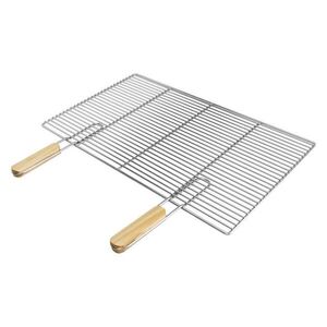 ECD-Germany GRILOVACÍ ROŠT 67 x 40 cm, obdélníkový, z nerezové oceli, s odnímatelnými držadly obraz