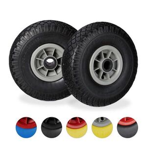 Relaxdays KOLO Černošedé 2ks-set neprorazitelné 26 cm obraz