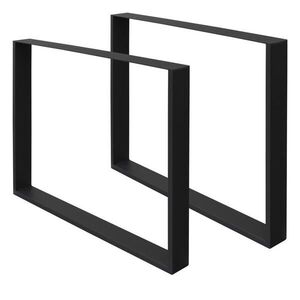 ECD-Germany SADA 2 kusů nohou ke stolu 90 x 72 cm, černá obraz