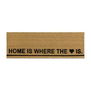 Relaxdays ROHOŽKA Přírodní kokos HOME IS WHERE THE HEART IS 120x40 cm obraz