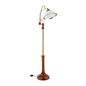 Relaxdays LAMPADÉR Hnědá Zlatá Bílá Secese Sklo E27 obraz