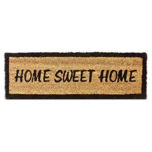 Relaxdays ROHOŽKA Přírodní kokos nápis Home Sweet Home 75x25 cm obraz