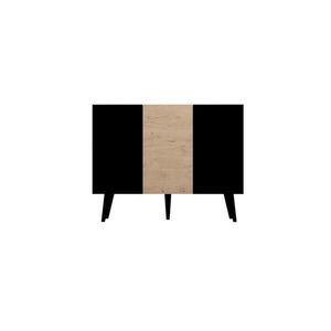 RAUMHIRSCH FURNITURE KOMODA Toronto černá, dub 39, 9/95, 5/120 obraz