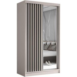 Beautysofa SKŘÍŇ s posuvnými dveřmi Helix 120/216/61 kašmír + černá obraz