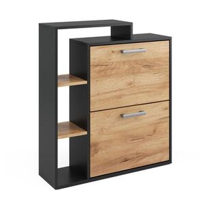 Vicco BOTNÍK NA BOTY Orlando Zlatý dub power/antracit 24.5 x 90 cm 2 přihrádky obraz