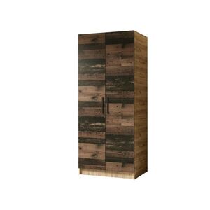 Kier Furniture ŠATNÍ SKŘÍŇ GOLD Dub Craft & Old Style obraz