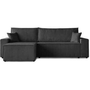 Beautysofa ROHOVÁ ROZKLÁDACÍ POHOVKA Hektor, s funkcí spaní, tmavě šedá obraz