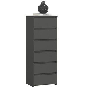 RAUMHIRSCH FURNITURE KOMODA grafitově šedá 109/40/35 obraz