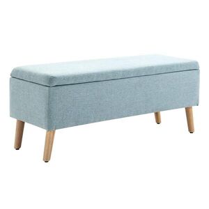 HOMCOM LAVIČKA S ÚLOŽNÝM PROSTOREM scandinavia Polyester Dřevo Světle zelená obraz