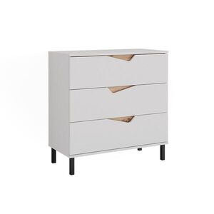 Vicco KREDENC Marelle Bílá/Artisan 80 x 81.2 cm se 3 zásuvkami obraz