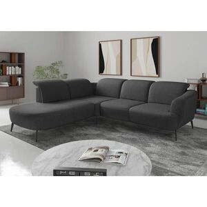 Sit & More ROHOVÁ SEDAČKA, textil, tmavě šedá obraz