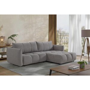 MID.YOU ROHOVÁ ROZKLÁDACÍ POHOVKA, plast, textil, kompozitní dřevo, šedá obraz