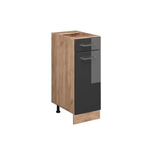 Vicco SPODNÍ SKŘÍŇKA KUCHYŇSKÉ LINKY R-Line Antracitový vysoký lesk 30 cm bez pracovní desky obraz