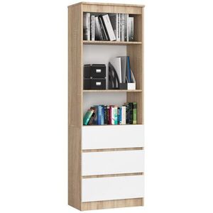 RAUMHIRSCH FURNITURE STOJANOVÁ POLICE dub Sonoma, bílá 180/60/35 obraz