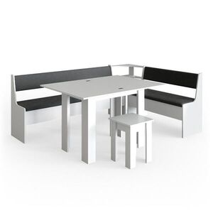 Vicco ROHOVÁ LAVICE Roman Bílá 210 x 150 cm se stolkem obraz
