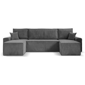 Beautysofa SEDACÍ SOUPRAVA Hektor U s funkcí spaní, 318 cm, šedá obraz