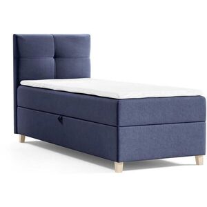 Beautysofa ČALOUNĚNÁ postel Helen Mini 103/206/106, tmavě modrá obraz