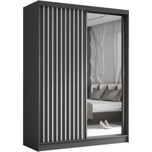 Beautysofa SKŘÍŇ s posuvnými dveřmi Helix 160/216/61 šedá + bílá obraz