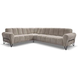 Beautysofa ROHOVÁ pohovka Volare bez funkce spaní, cappuccino, pravá obraz
