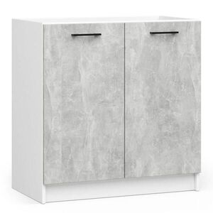 RAUMHIRSCH FURNITURE SPODNÍ SKŘÍŇKA bílá, betonová 82/80/46 obraz