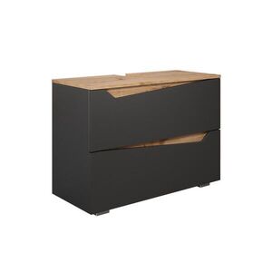 Vicco DOLNÍ SKŘÍŇKA POD DŘEZ Marelle Antracit/Artisan 80 x 57.5 cm se 2 zásuvkami obraz