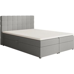 Beautysofa ČALOUNĚNÁ postel Topiq I 164/203/103, šedá, bouclé látka obraz