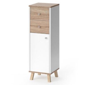 Vicco STŘEDNÍ SKŘÍŇKA Senyo Bílá 30 x 95 cm se zásuvkami obraz
