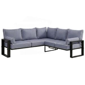 Beautysofa ROHOVÝ díl pohovky Verdino 2R2 s kovovým rámem 215 cm, modrošedý obraz