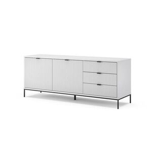 Vicco NÍZKÁ SKŘÍŇKA Eliza Bílá 150 x 60 cm se 3 zásuvkami, 2 dvířky obraz