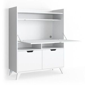 Vicco SEKRETÁŘSKÝ STŮL Berdi Bílá 110 x 45 cm obraz