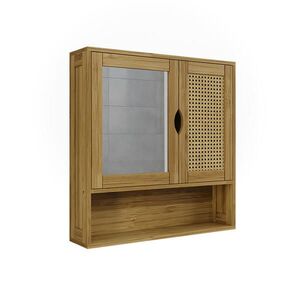 Vicco KOUPELNOVÁ SKŘÍŇKA SE ZRCADLEM Liora Bambus 56 x 58 cm se zrcadlem obraz