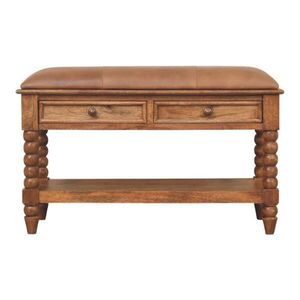 Artisan Furniture NOČNÍ STOLEK Levitate, nástěnný, 2 zásuvky, hnědá obraz
