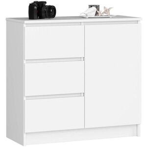 RAUMHIRSCH FURNITURE KOMODA bílá 77/80/35 obraz