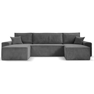Beautysofa SEDACÍ SOUPRAVA Hektor U s funkcí spaní, 377 cm, šedá obraz