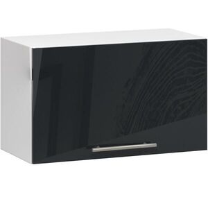 RAUMHIRSCH FURNITURE ZÁVĚSNÁ SKŘÍŇ Bílá, lesklá grafitová 29/60/30 obraz