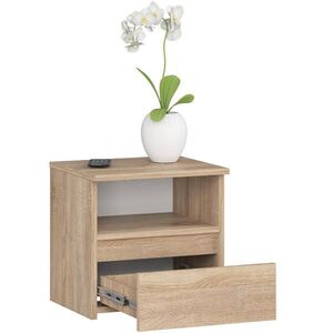 RAUMHIRSCH FURNITURE NOČNÍ STOLEK dub Sonoma 40/40/35 obraz