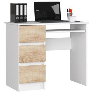RAUMHIRSCH FURNITURE PSACÍ STŮL Bílý, dub Sonoma 77/90/50 obraz