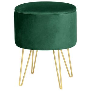 RAUMHIRSCH FURNITURE ČALOUNĚNÁ STOLIČKA zelená 35/45/35 obraz