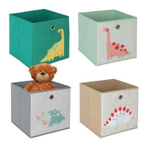 Relaxdays ÚLOŽNÝBOX Barevný 4dílná-sada 30x30x30 cm obraz