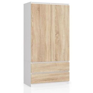 RAUMHIRSCH FURNITURE ŠATNÍK Bílý, dub Sonoma 180/90/51 obraz