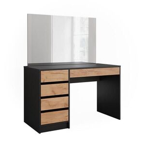 Vicco KOSMETICKÝ STOLEK Sherry Antracit/zlatý dub 120 x 75 cm se zrcadlem obraz