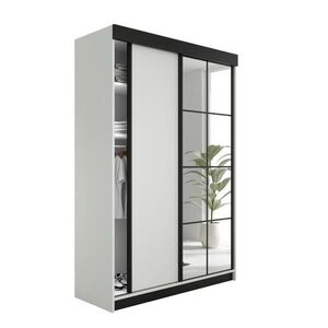 Kier Furniture POSUVNÁ ŠATNÍ SKŘÍŇ LAMARO 167x205x59 cm - Bílá obraz